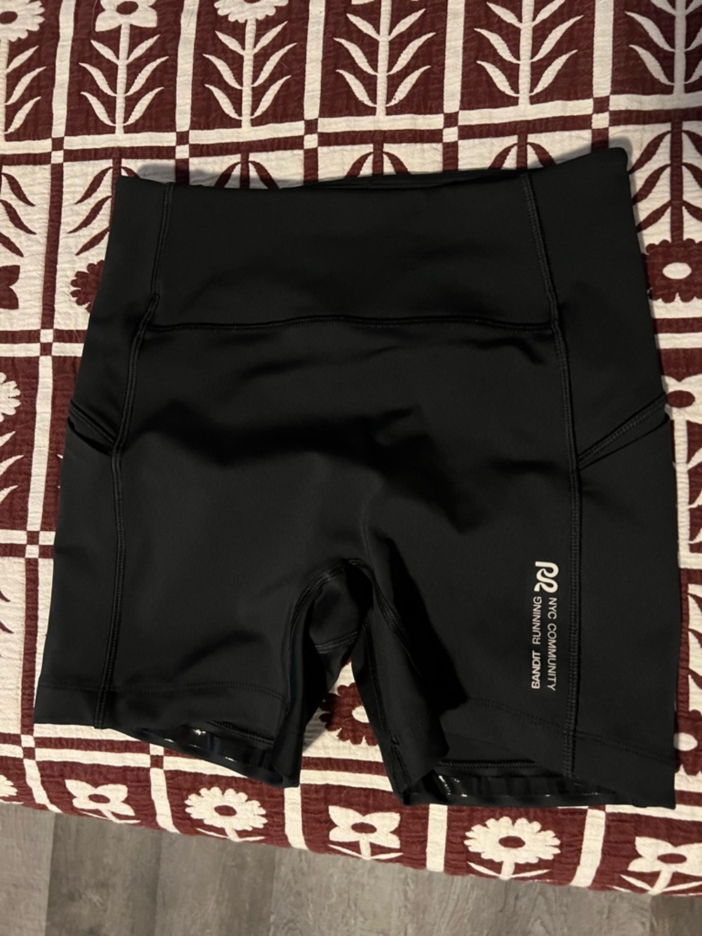Bandit Black High-Waist Athletic Bike Shorts